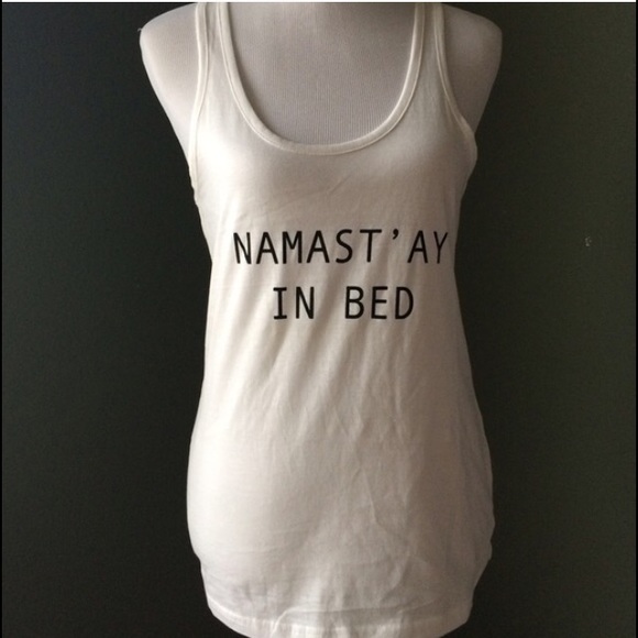 Namast'ay In Bed' Graphic Tank - Picture 4 of 4
